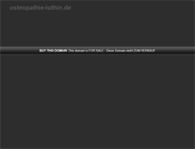 Tablet Screenshot of osteopathie-luthin.de